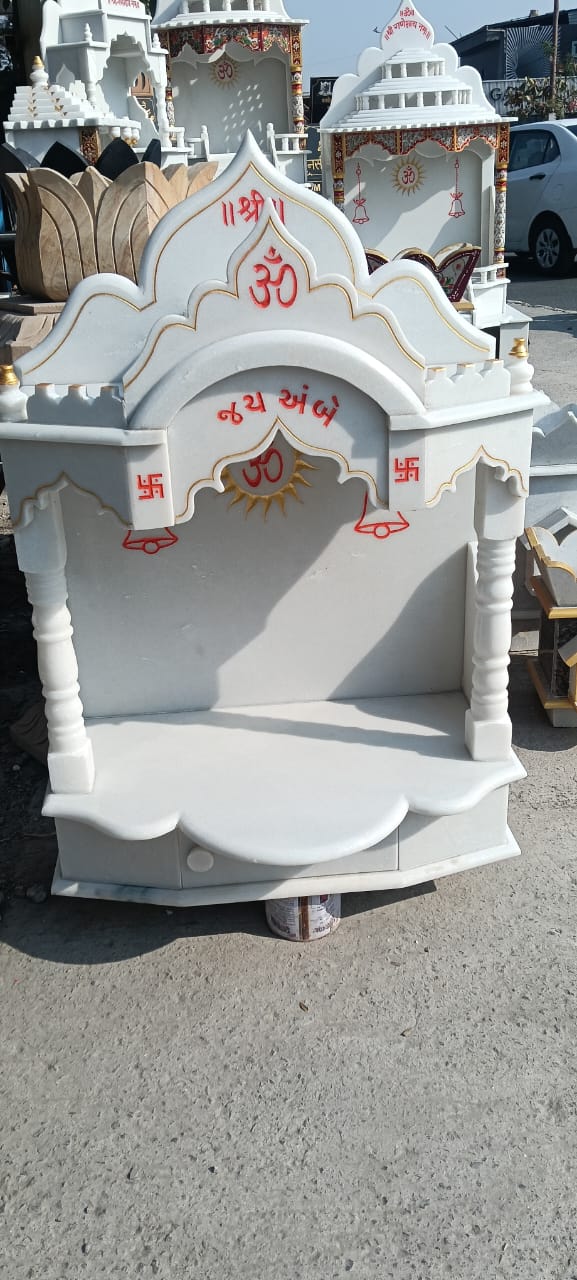 Mandir with Cabinet Storage