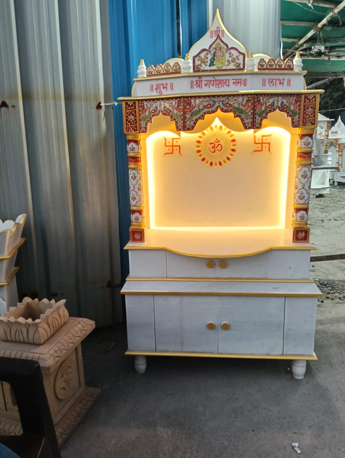 Marble Jali Carved Mandir