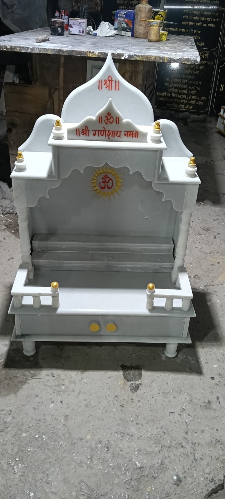 Corner Marble Mandir